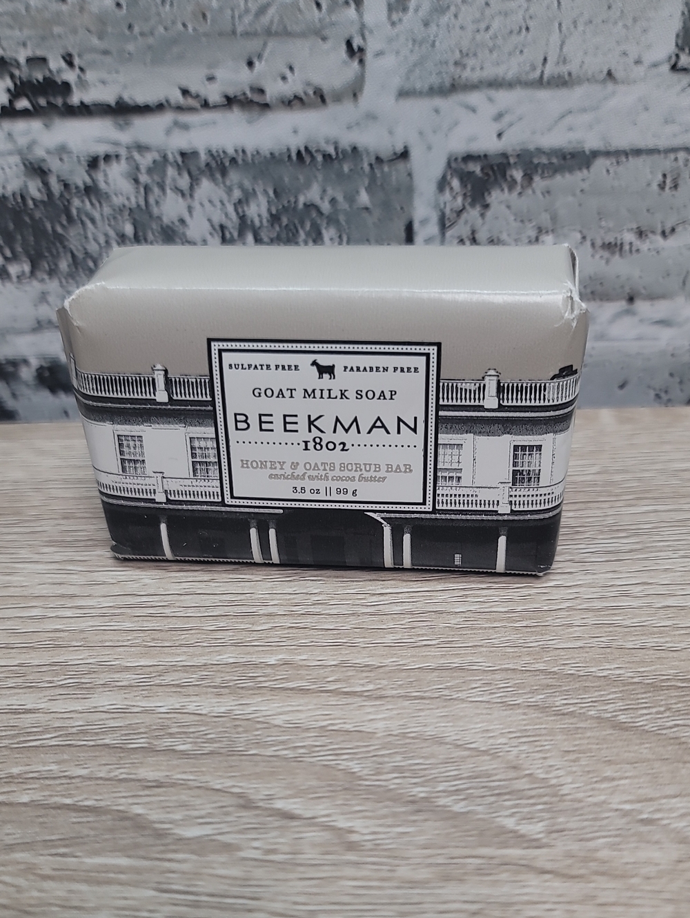 NEW Beekman 1802 Goat Milk HONEY & OATS Scrub Soap Bar